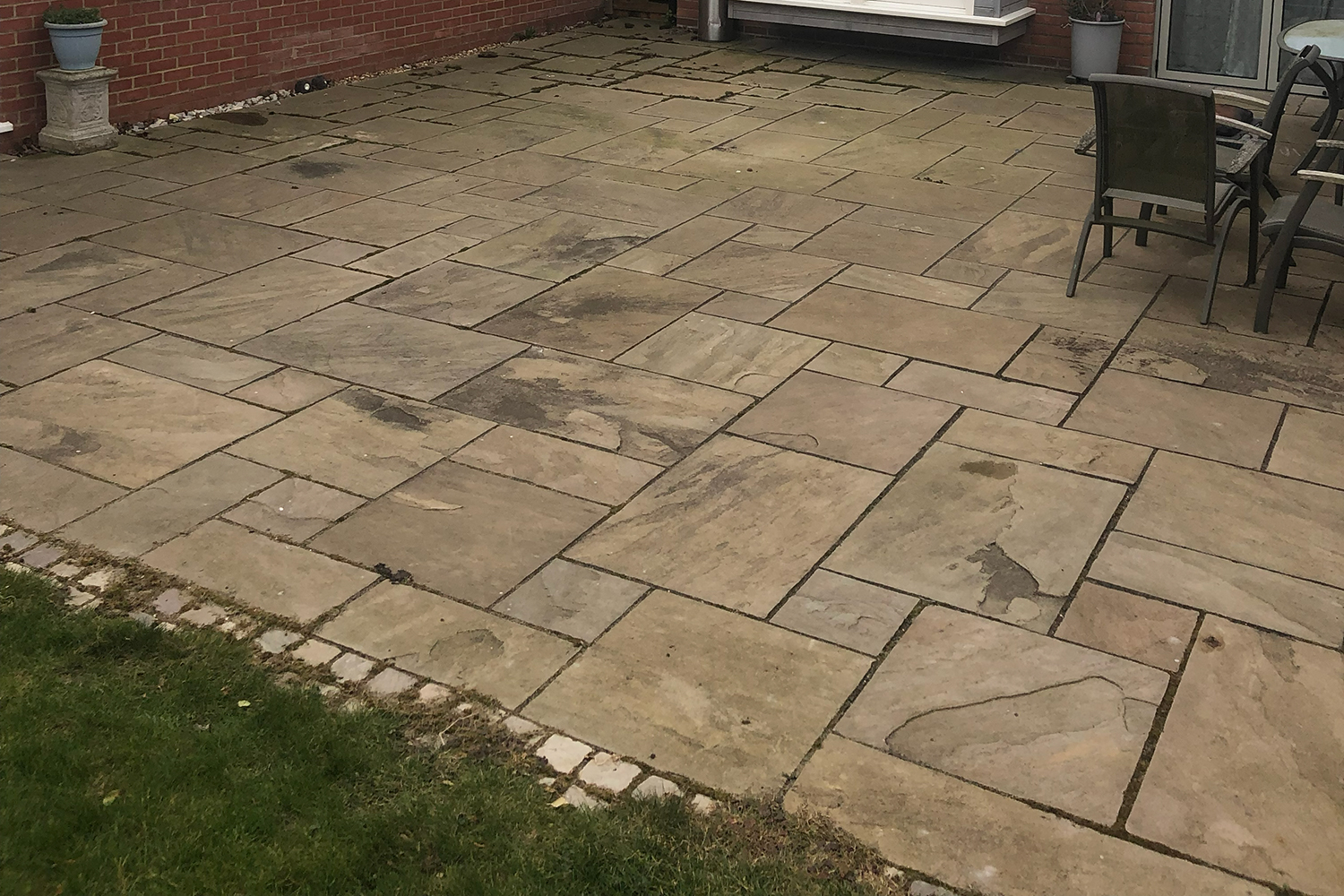 Garden before