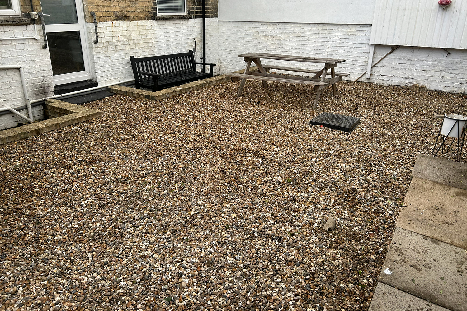 Garden after